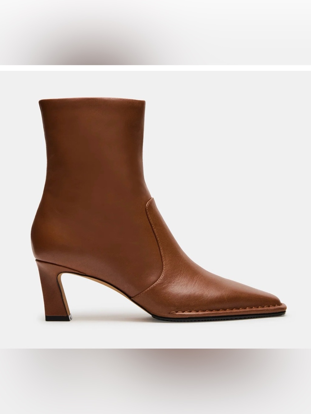 NEW- Steve Madden Fare Women's Brown Leather Ankle Boots - Size 10